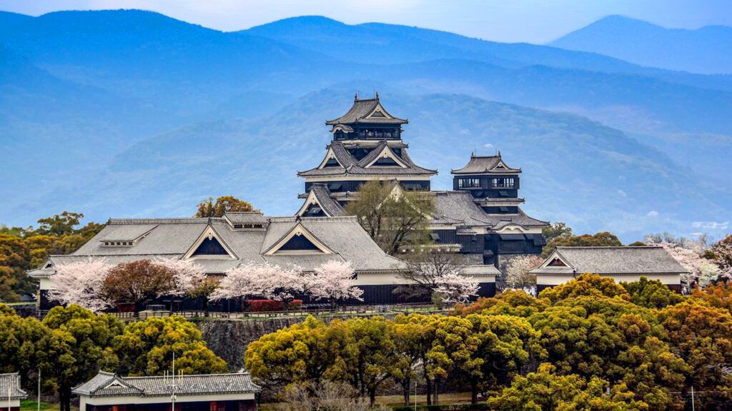 The Surroundings of Hosokawa Gyobutei in Kumamoto